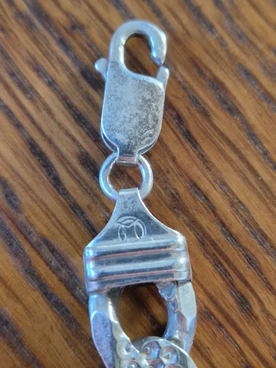 Silver cuban link chain - Image 3