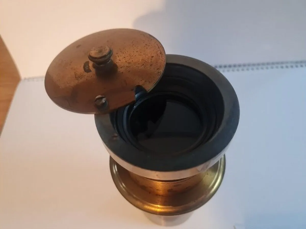 Antique Box Camera with x3 Brass Lens' - Image 2