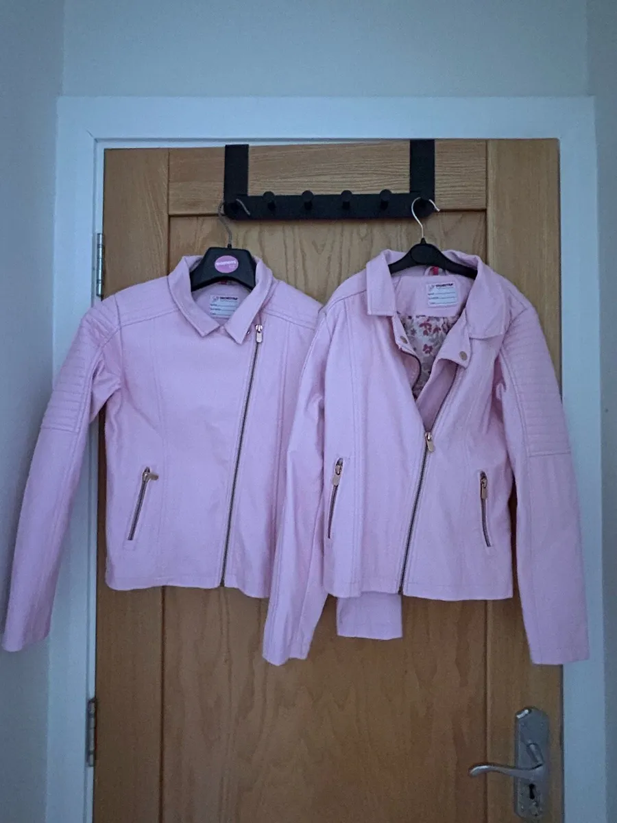 Pink faut leather jackets - Image 1