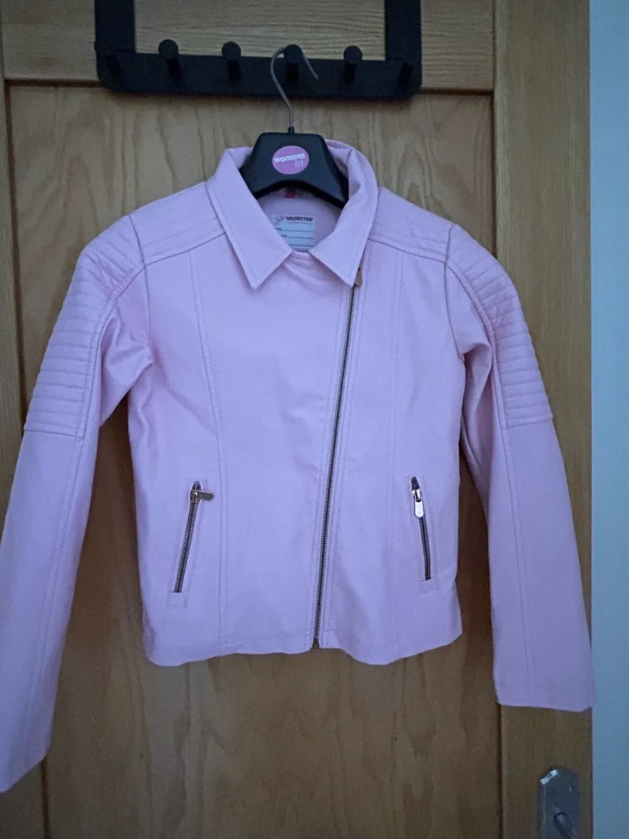 Pink faut leather jackets - Image 2