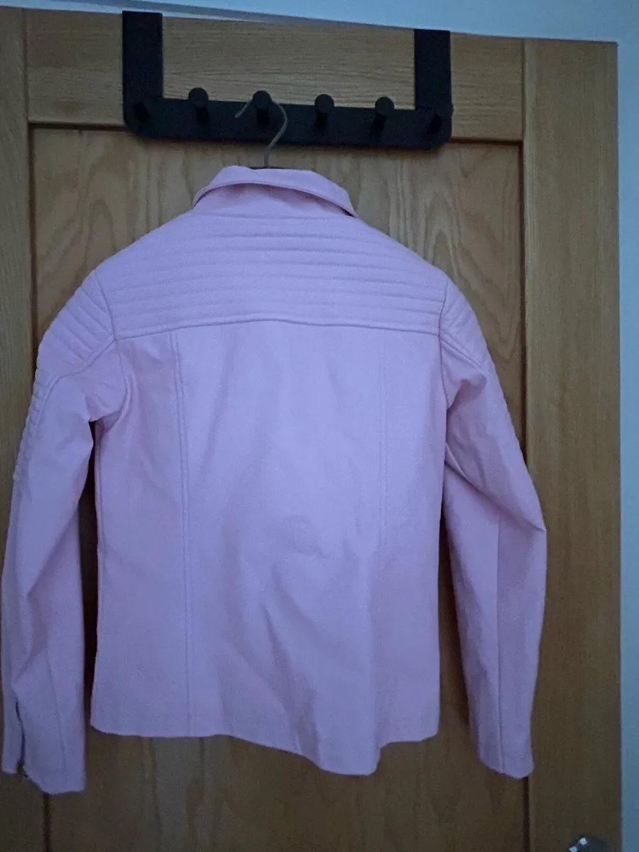 Pink faut leather jackets - Image 3