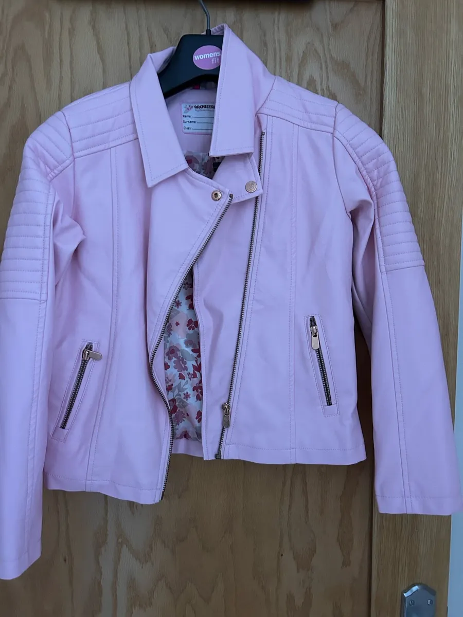 Pink faut leather jackets - Image 4