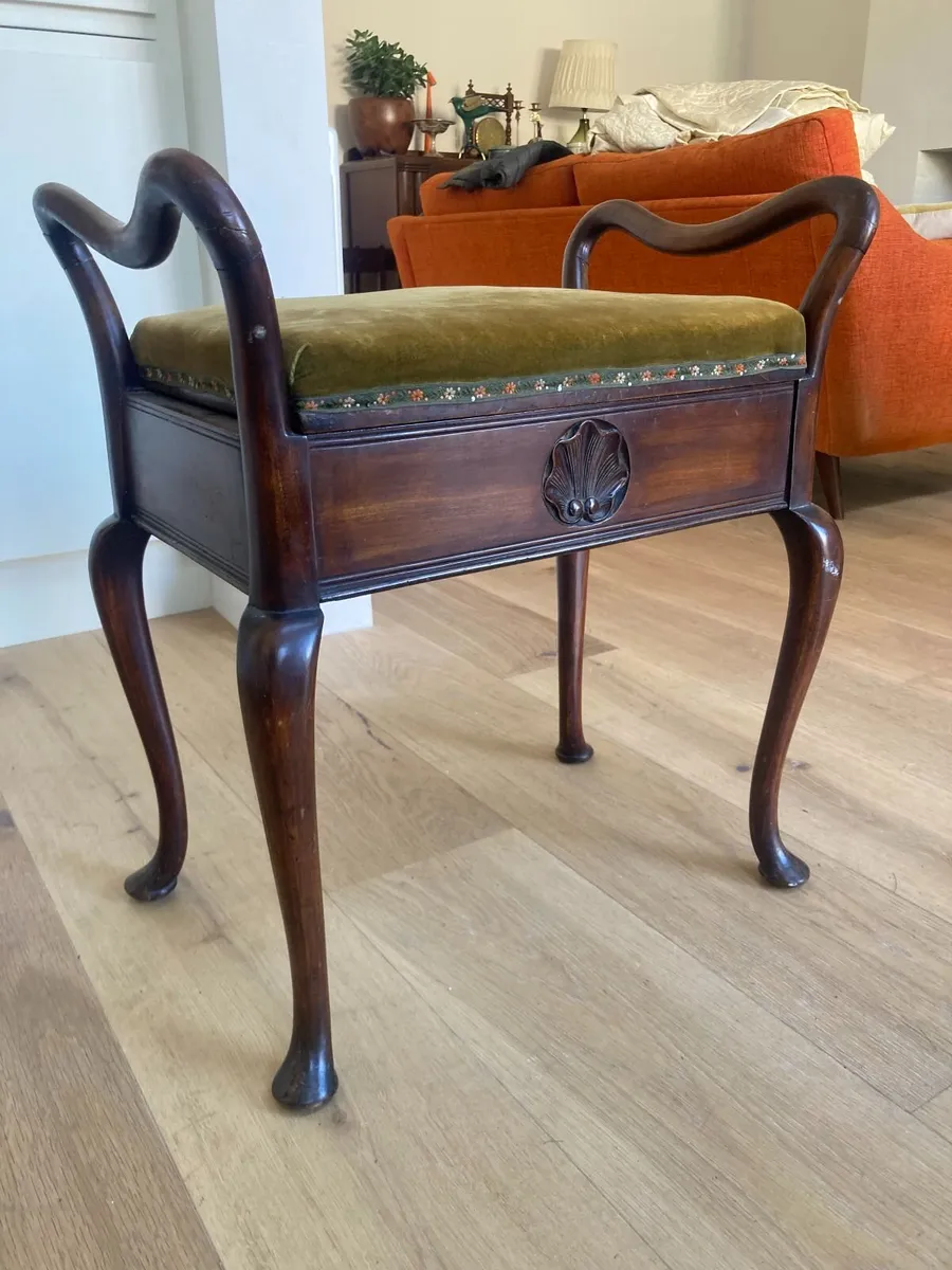 Antique Piano Stool - Image 1