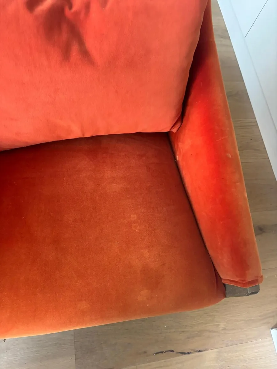 Armchairs – Pair - Oriana B - Burnt Orange Velvet - Image 3