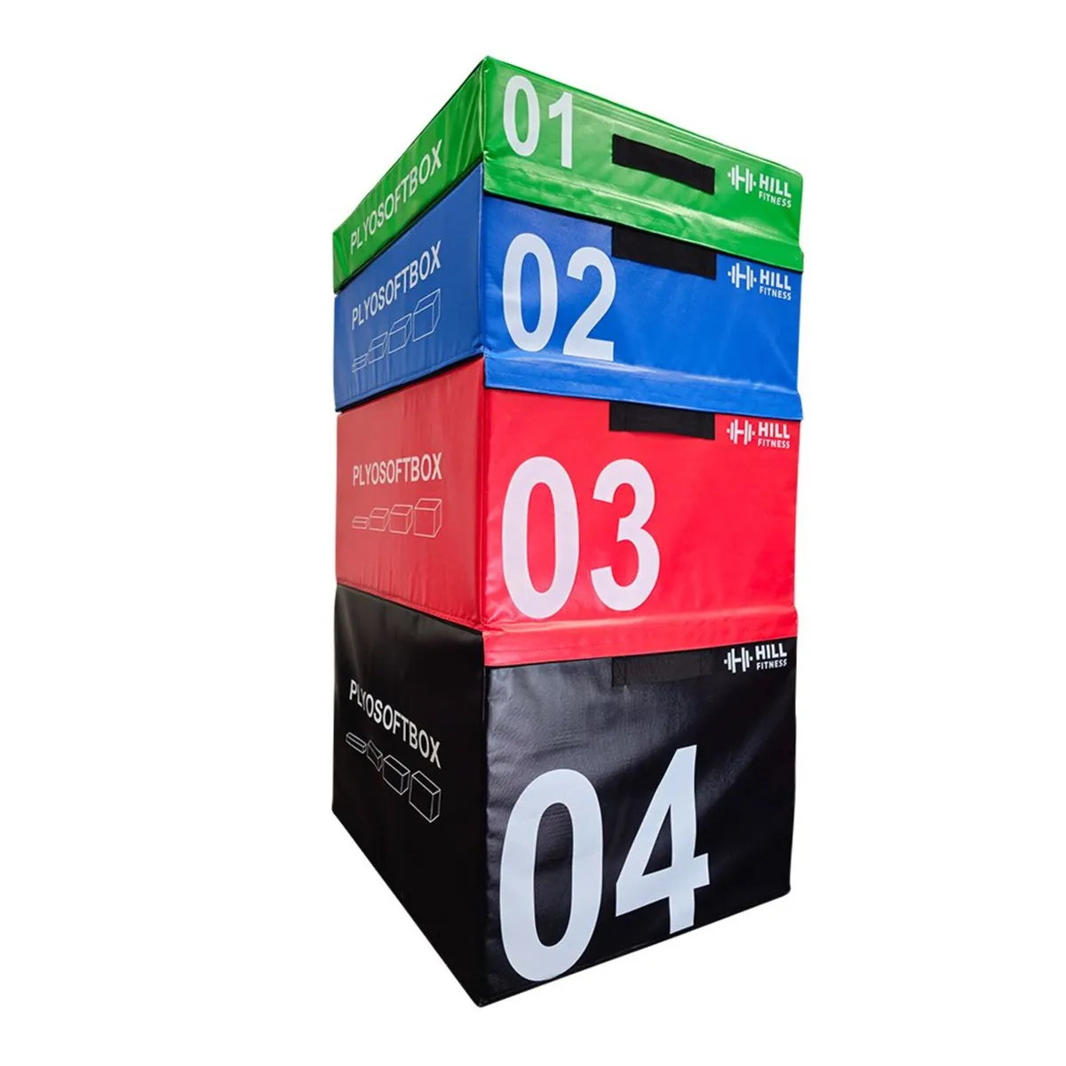Stackable Soft Plyo Box Set - Weights Gym Jump - Image 1