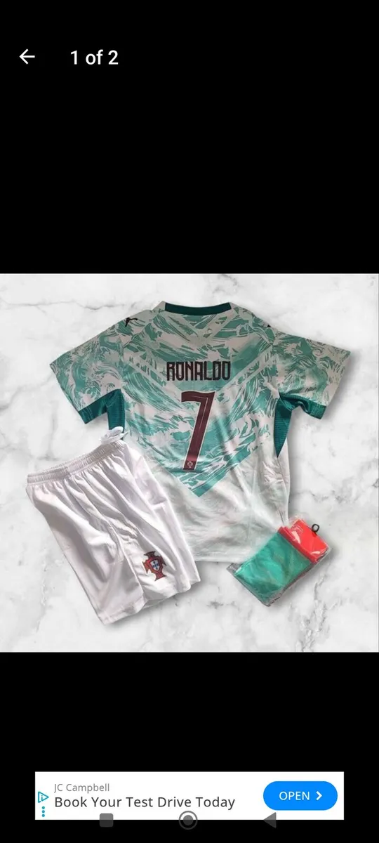Portugal 2026 (away/ Ronaldo 7) ,size 4/5, 5/6 Yrs - Image 1