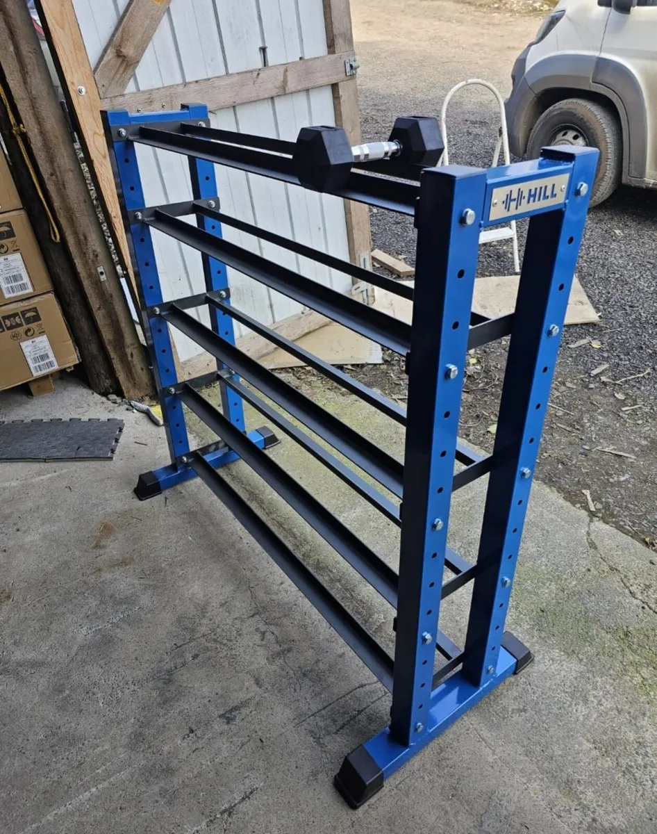 3 Tier Dumbbell Rack Storage Solution -Gym Weights - Image 1