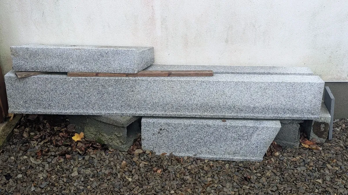 Premium Solid Silver-Grey Granite Window Cills - Image 3