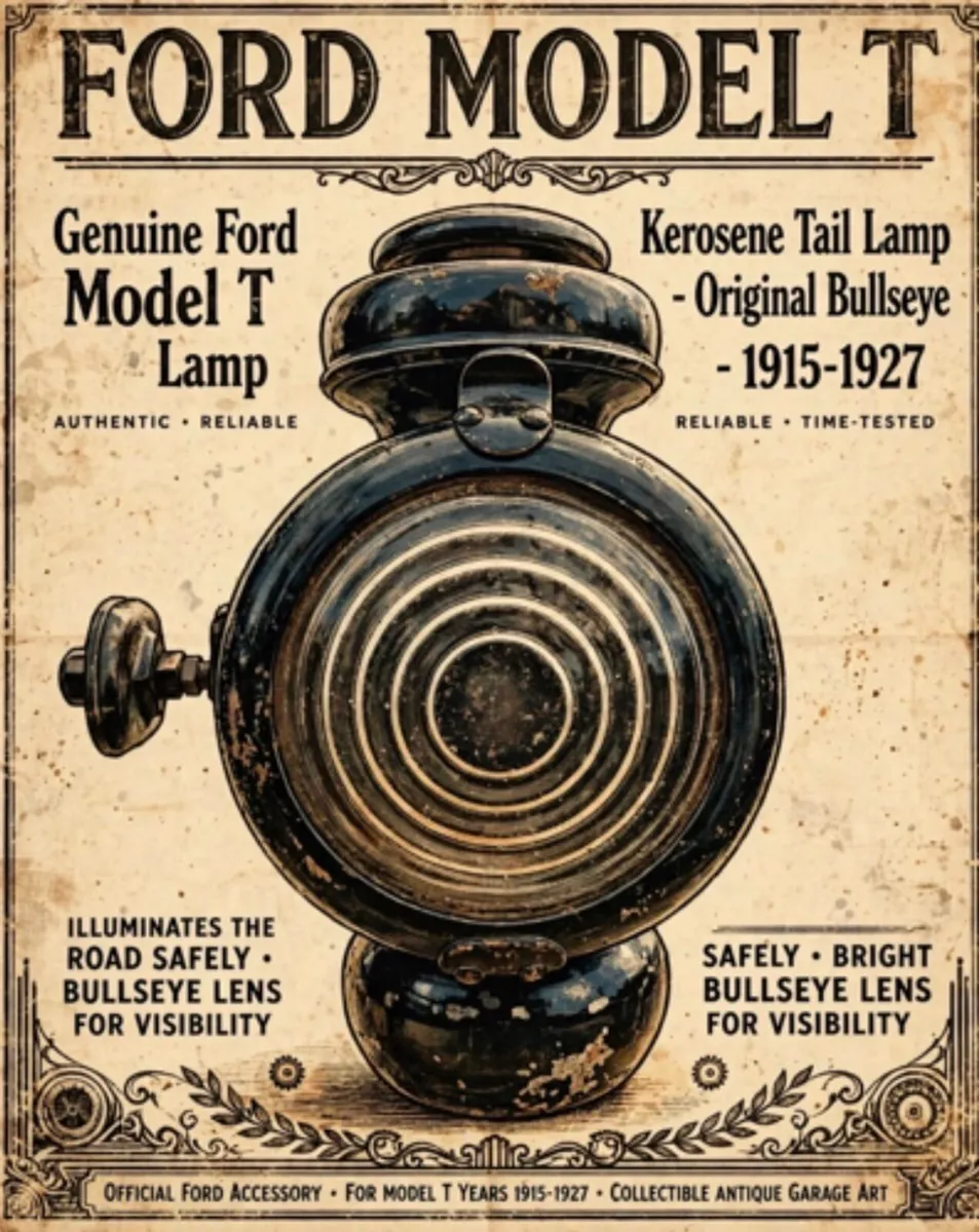 Ford model T tail light 100 year old item - Image 1