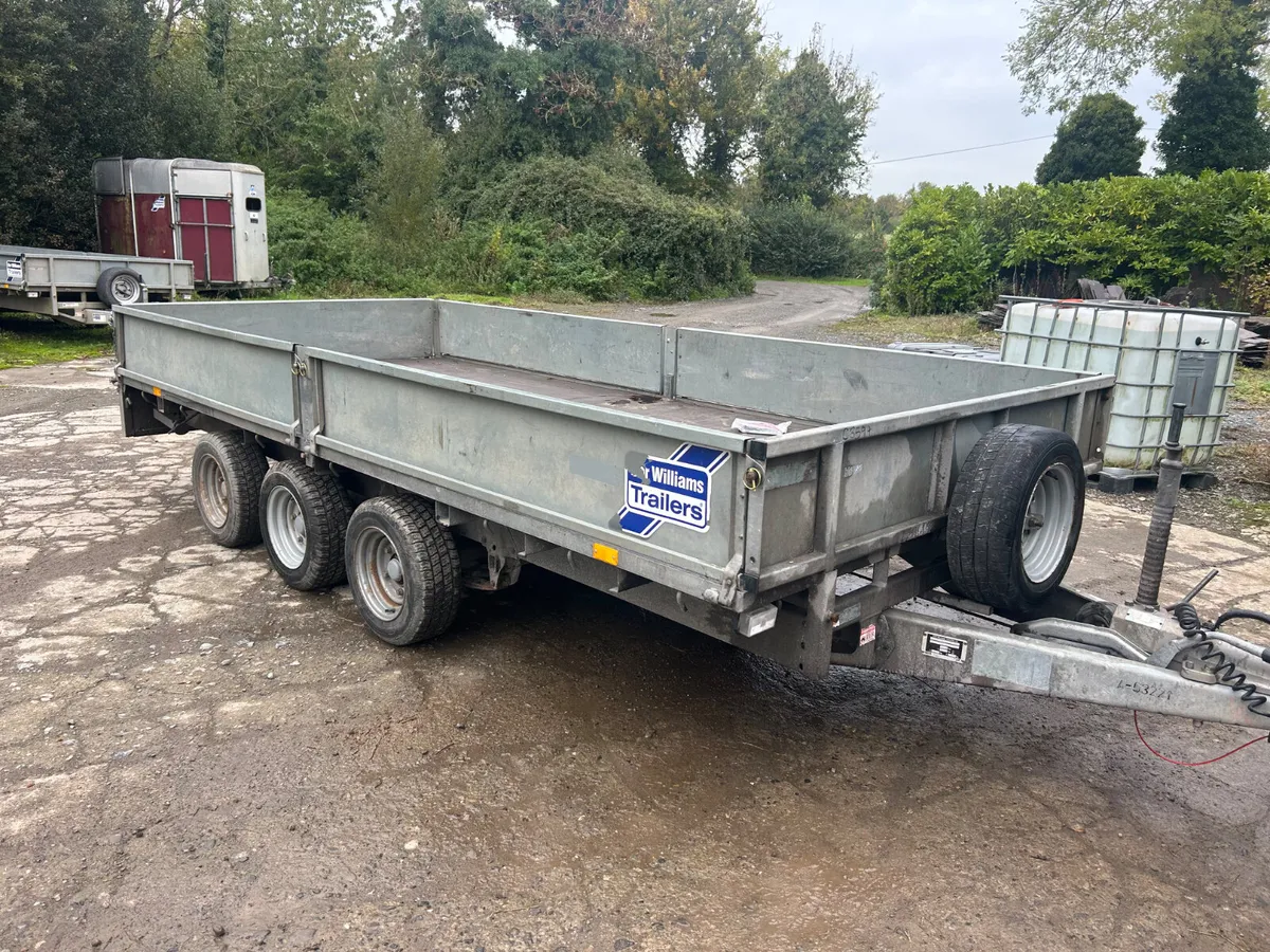 Ifor Williams 14x6.6 Tri Axle Dropside Trailer - Image 2