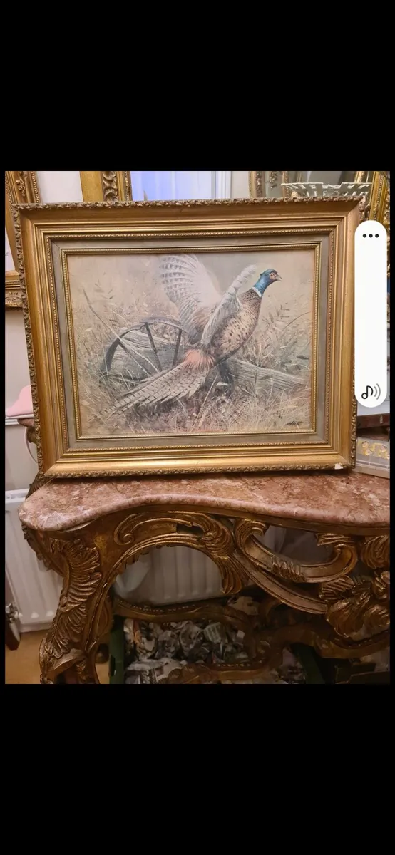 Vintage pheasant picture - Image 2