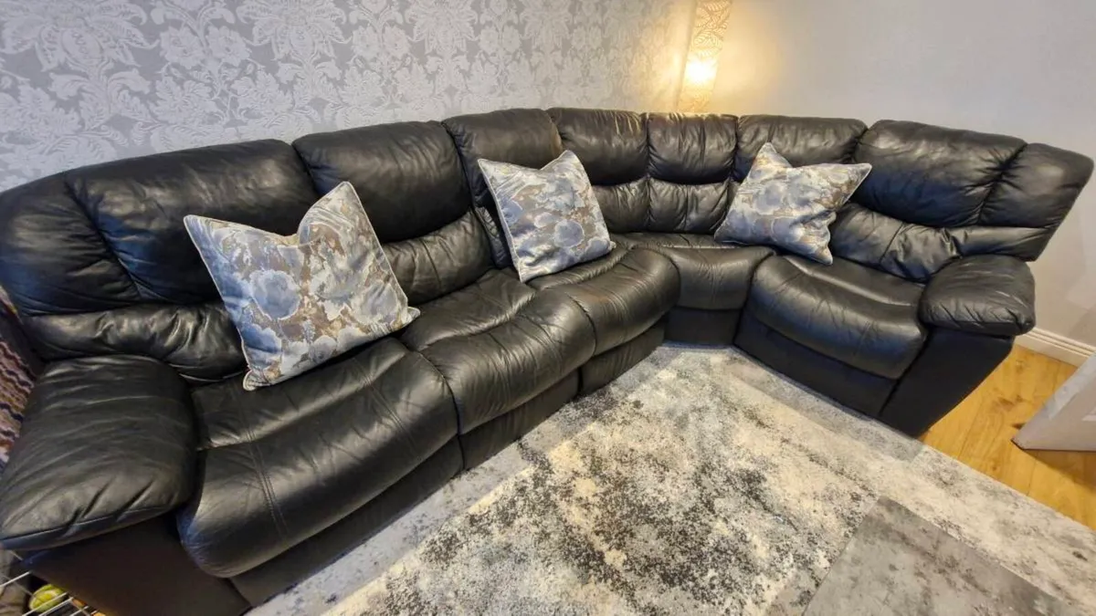 Sofa, Hall Table, Mirror and Chairs - Image 2