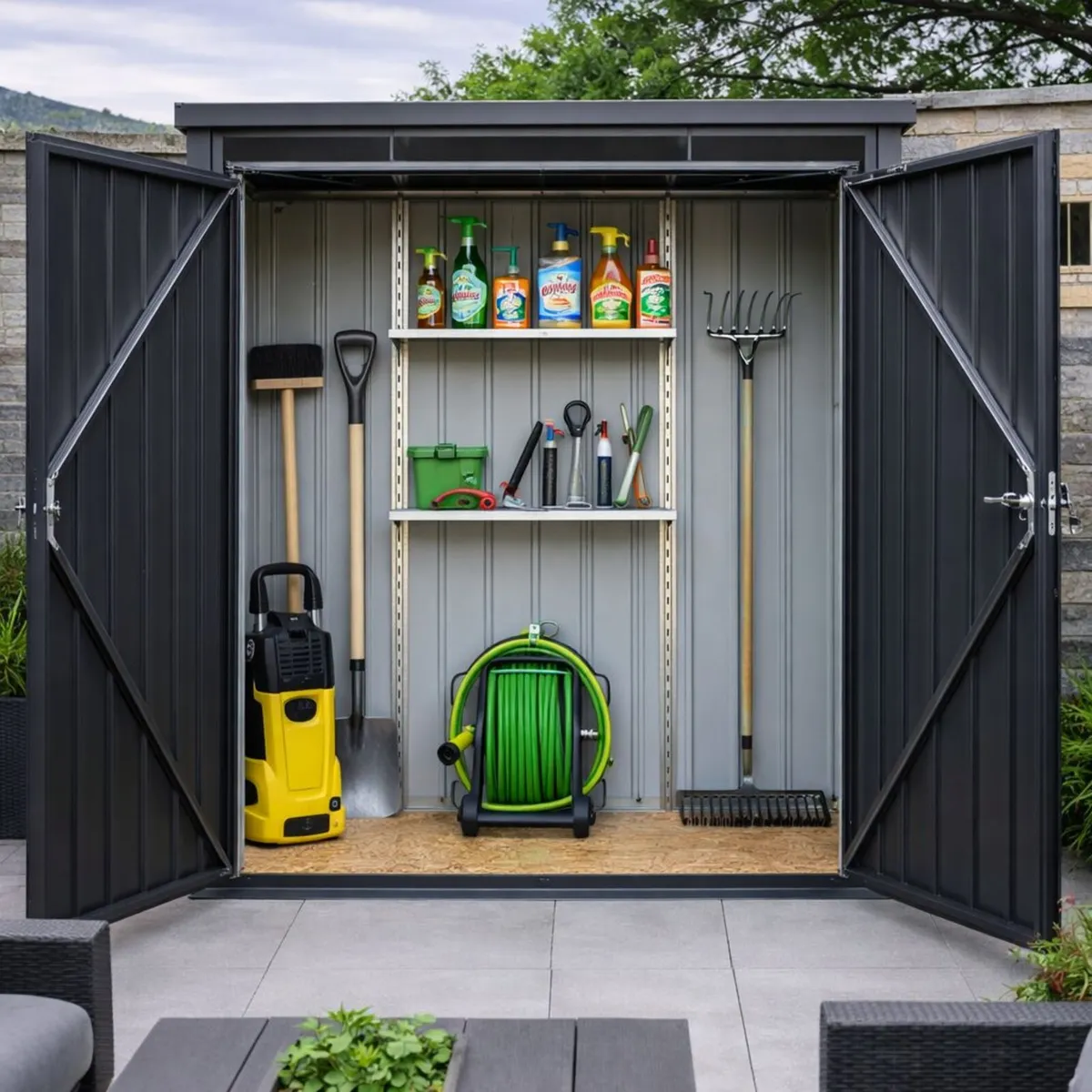 🏡 5x2 PALLADIUM STEEL GARDEN SHED – Delivered - Image 2