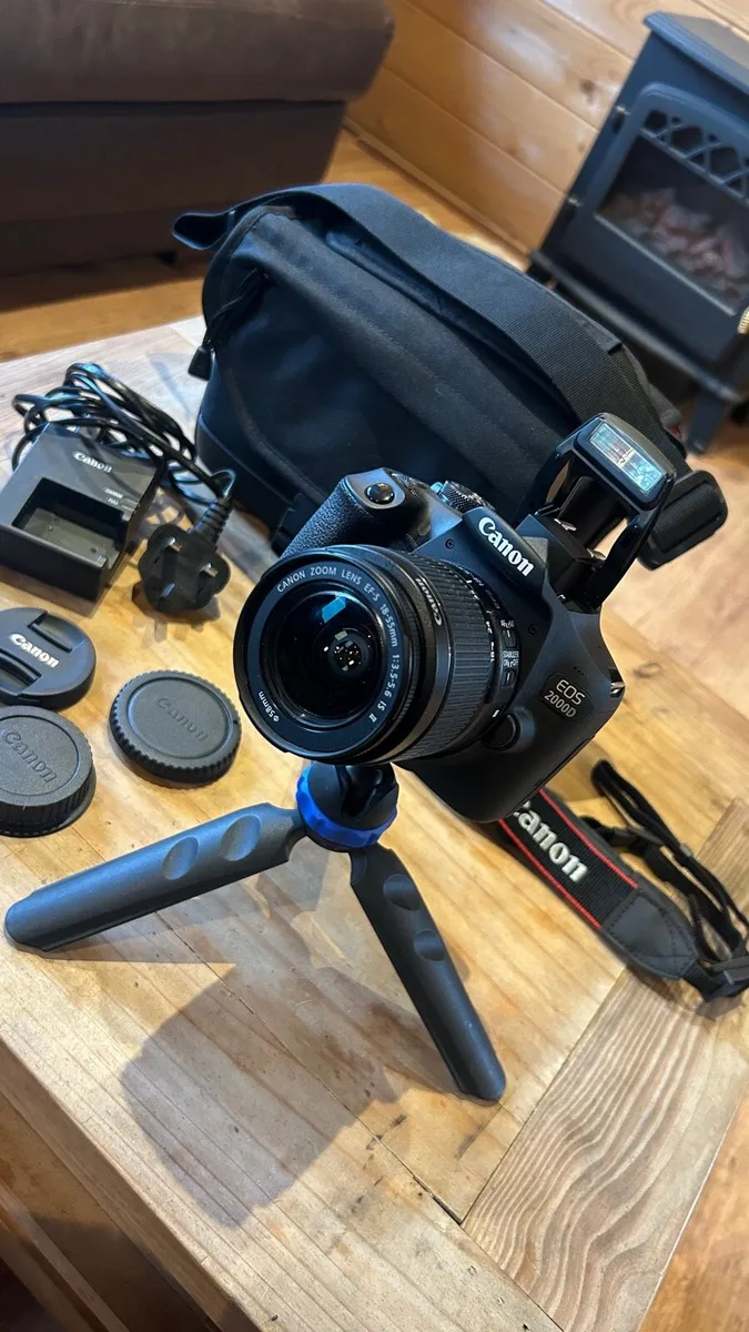 Canon EOS 2000D DSLR Camera Kit + Accessories - Image 1