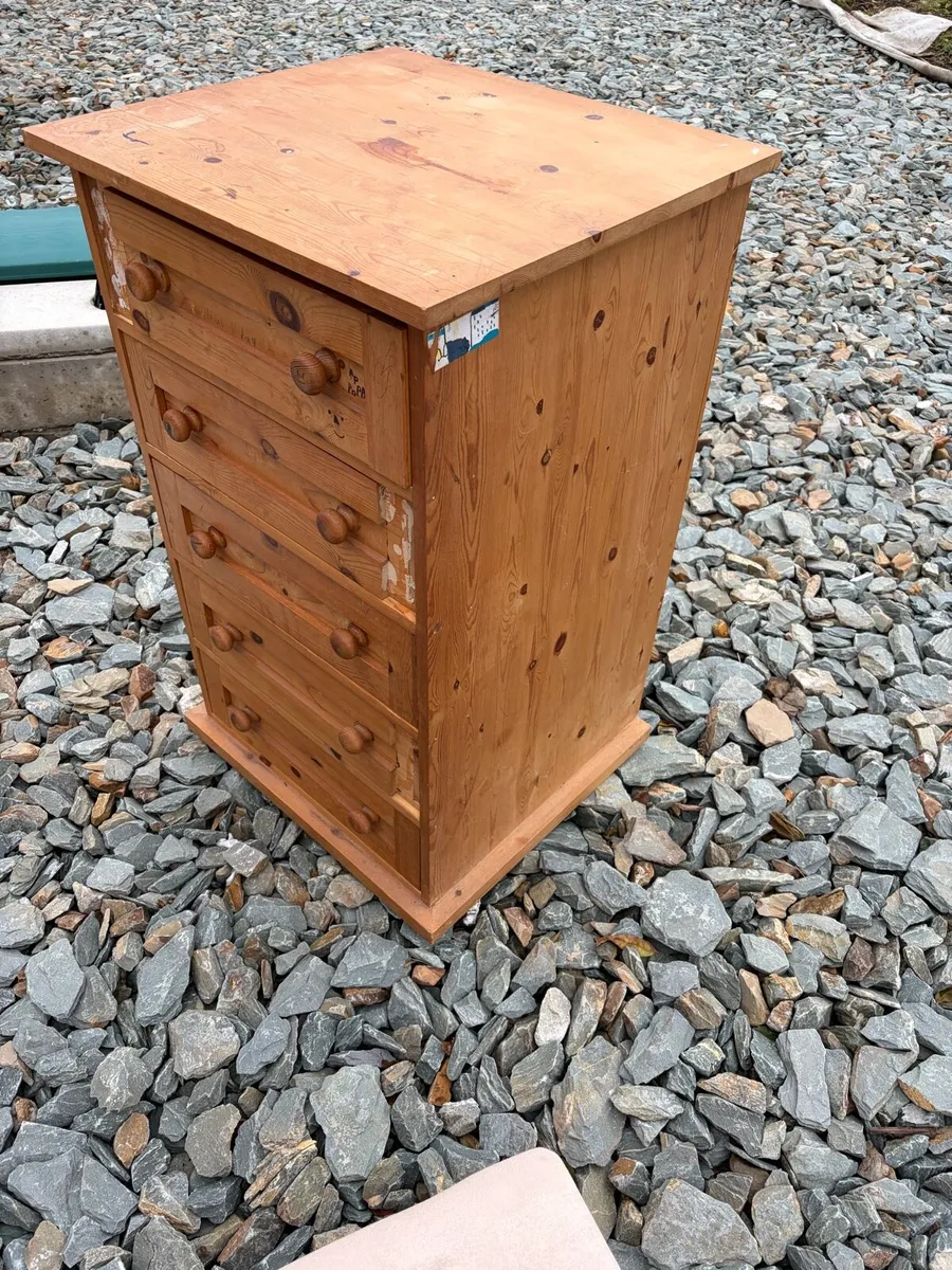 pine chest of drawers - Image 2