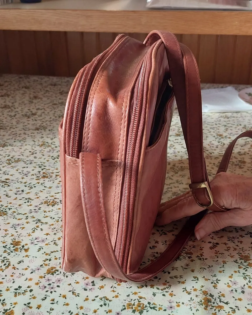 Gigi Brown Leather Handbag - Image 2