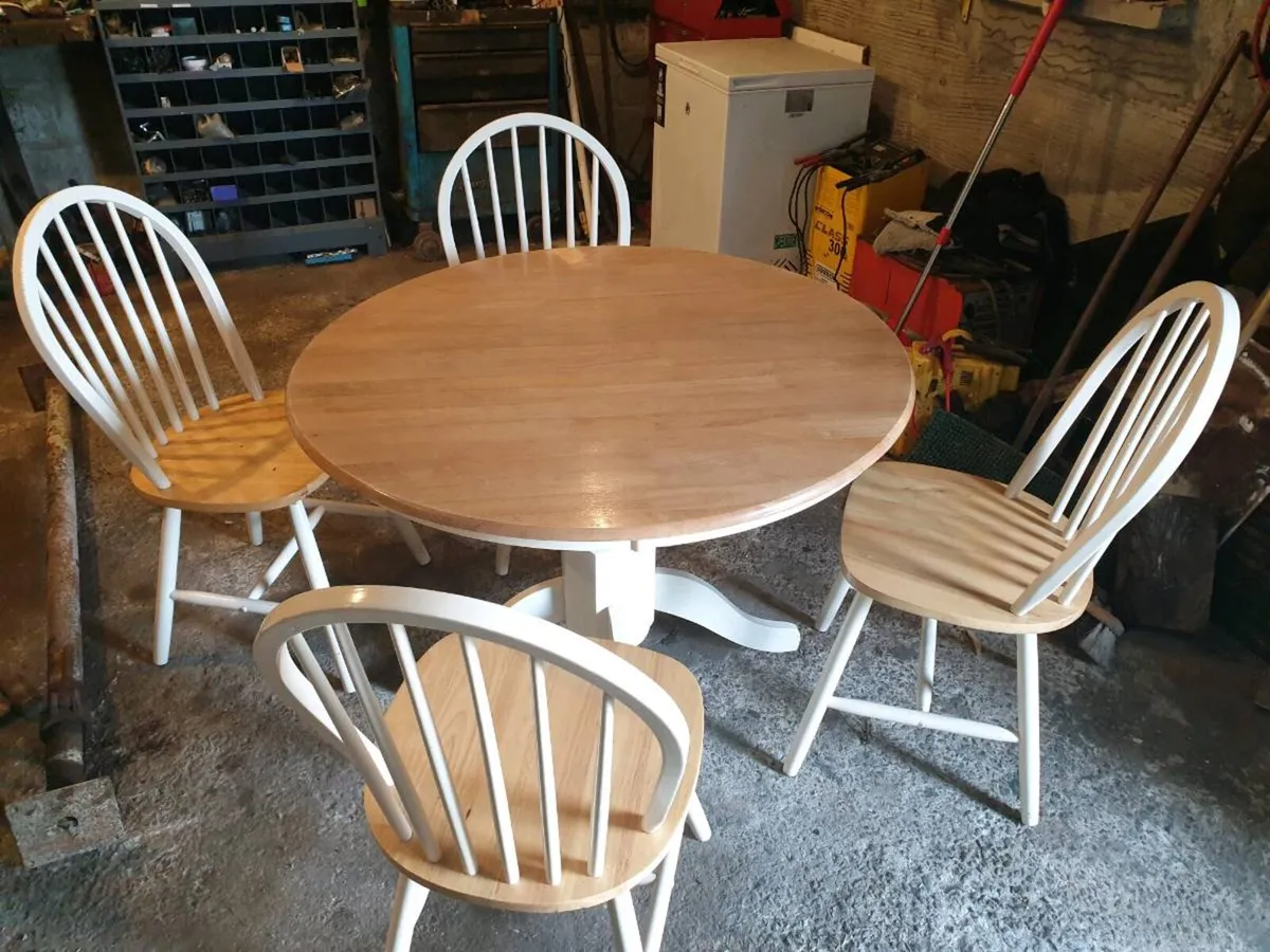 Table & 4 chairs.