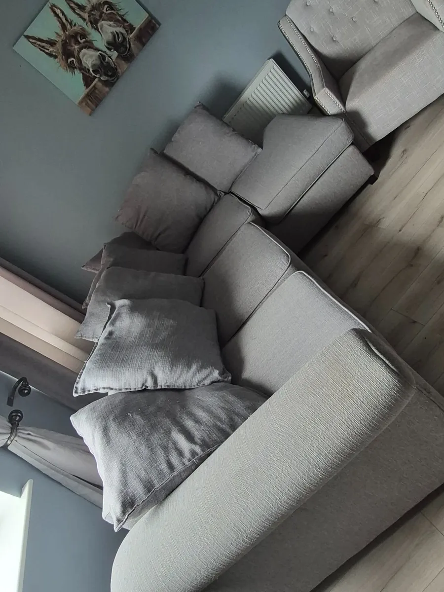 L shape couch and chair - Image 2