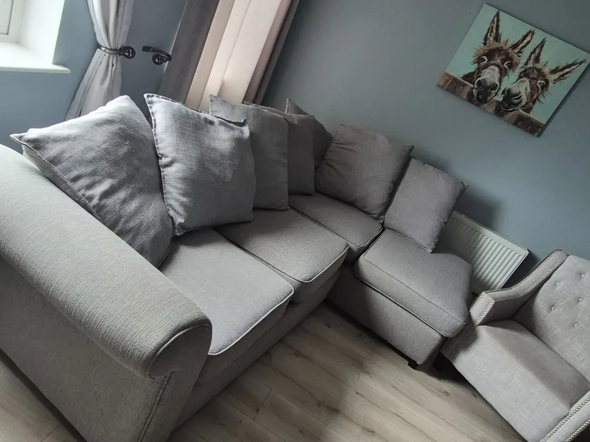 L shape couch and chair - Image 4