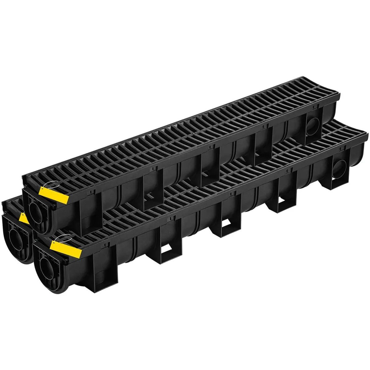 Trench Channel Drain Kit Driveway Patio 3 Pack - Image 1