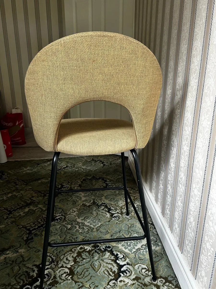 Kave Home Upholstered Bar Stools – Set of 2 - Image 4