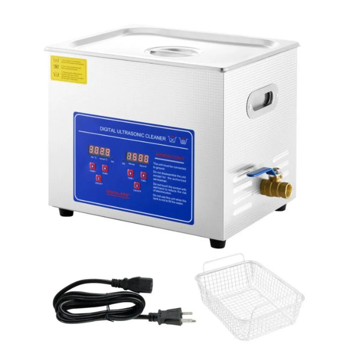 10L Stainless Steel Ultrasonic Cleaning Machine - Image 1