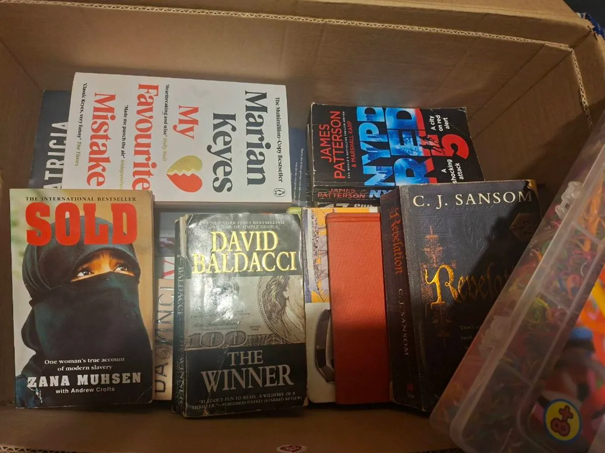 Box of books/board game/loom band kit FREE - Image 2