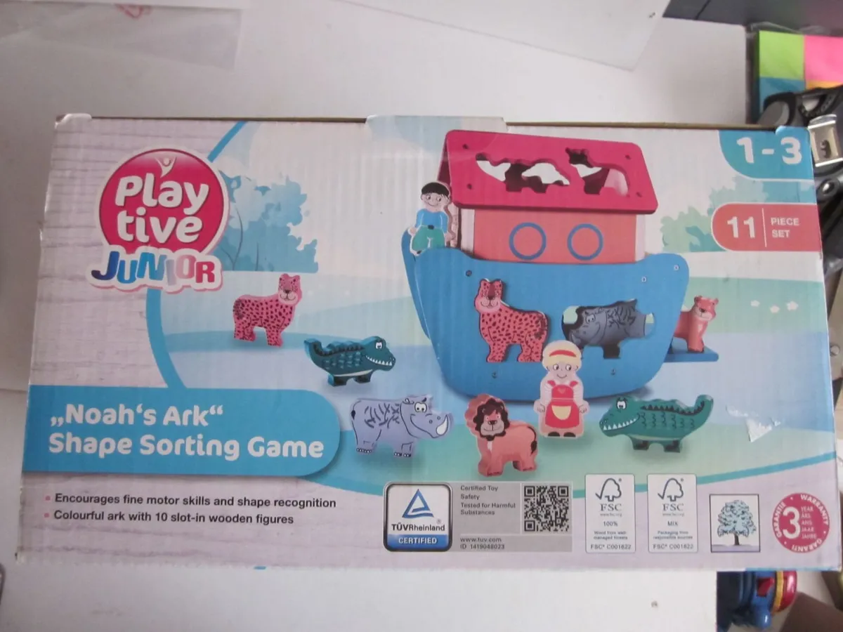 Playtive Junior Noah's Ark Shape-Sorting Game New - Image 2