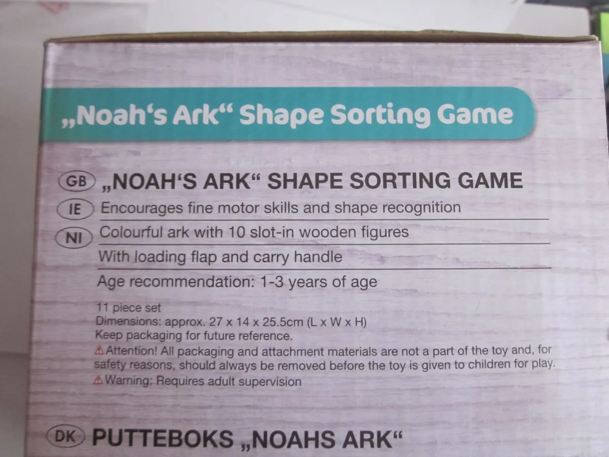 Playtive Junior Noah's Ark Shape-Sorting Game New - Image 4