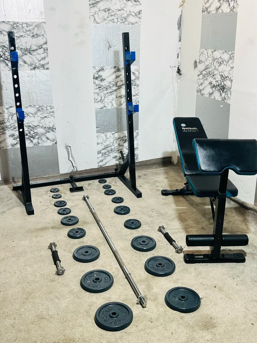 ADJUSTABLE BENCH WEIGHTS BARBELL DUMBBELLS - Image 2