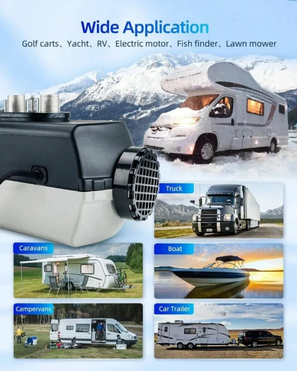 Diesel heater 5kw 12v for caravan Free delivery - Image 3