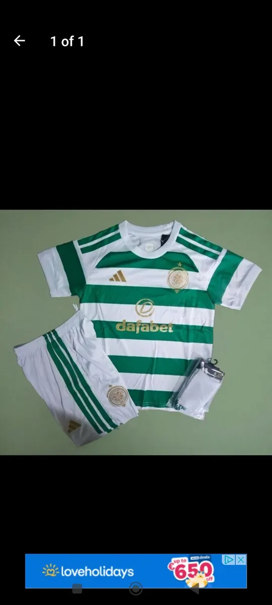 CELTIC 26/27 ( KIDS FULL KIT) SUZE: 8/9 , 12/13 YR