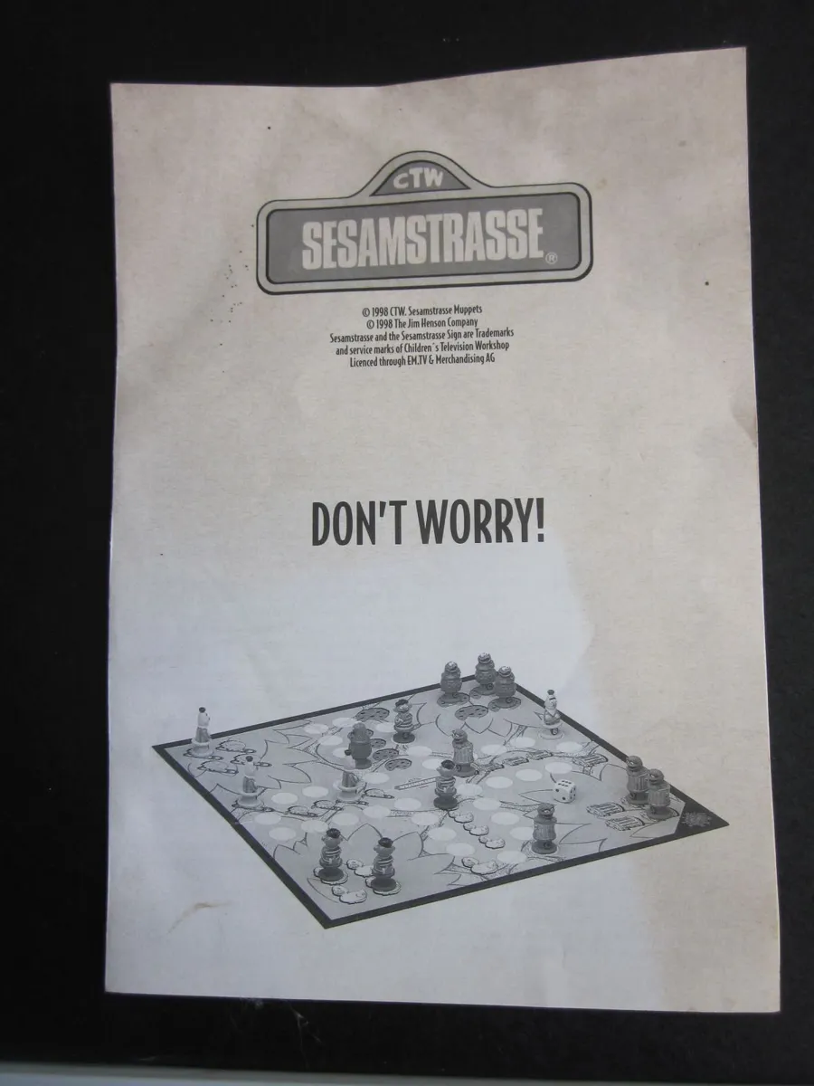 Sesame Street Don't Worry Board Game 1998 - Image 3