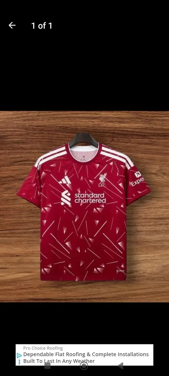 LIVERPOOL 26/27 JERSEY , SIZE : S , M .