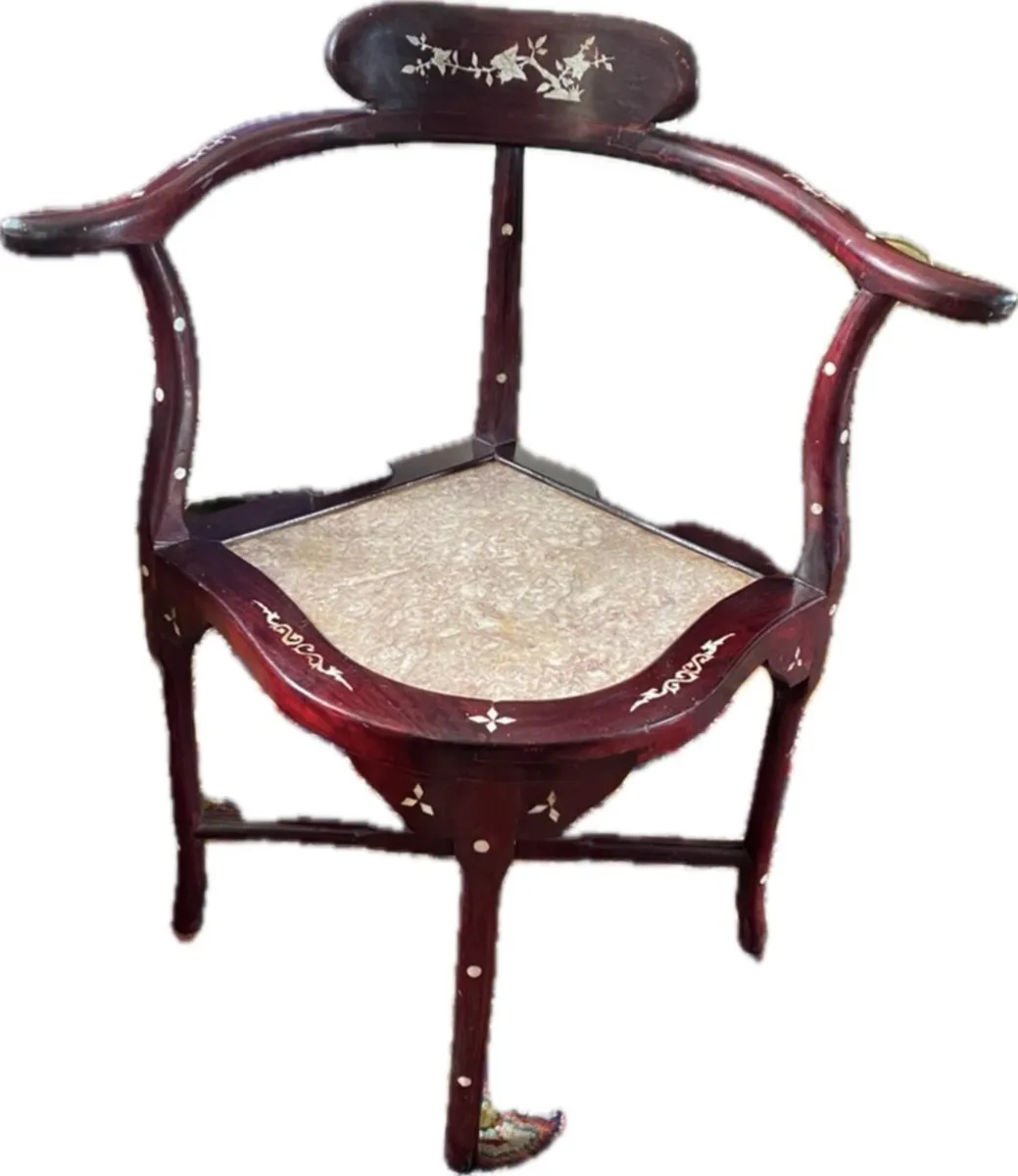 Chinese rosewood corner chair