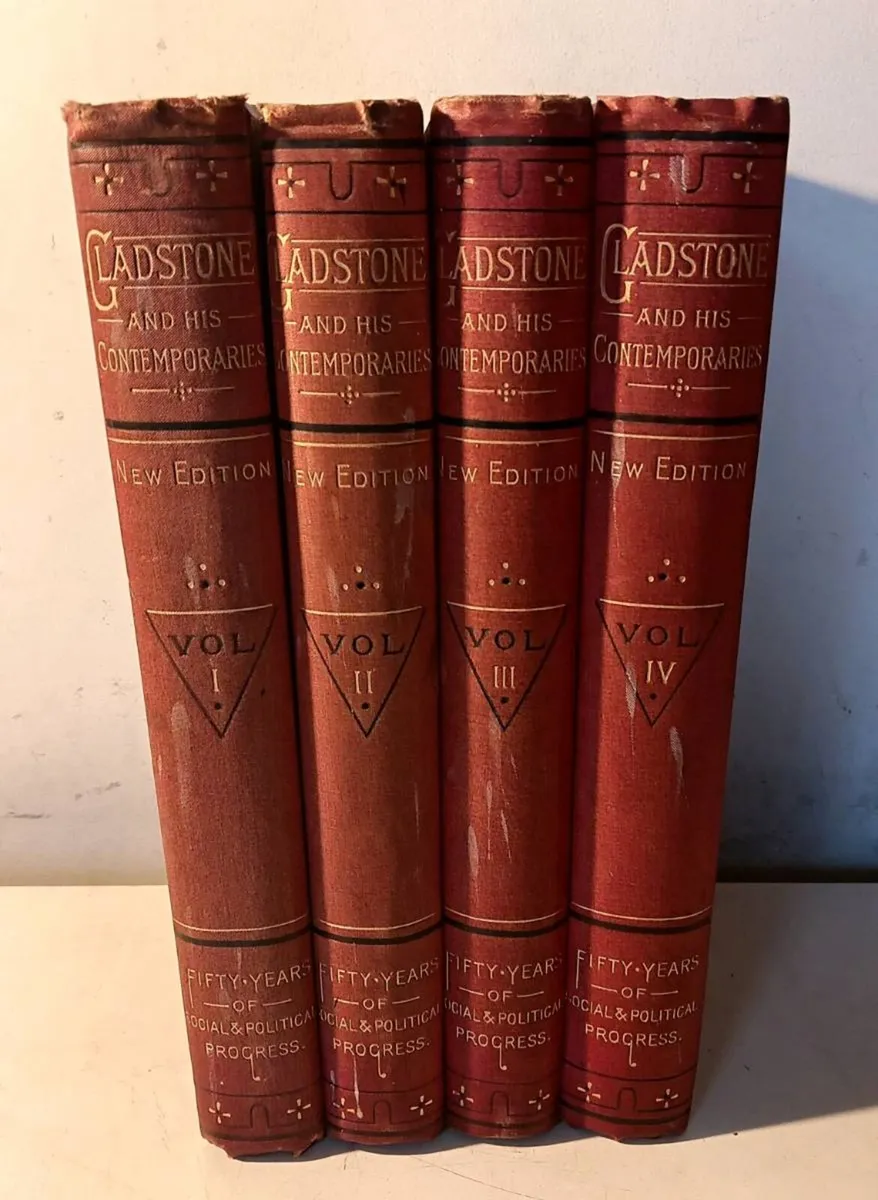 Gladstone Blackie & Son Antique Bookset 4 Volumes - Image 1