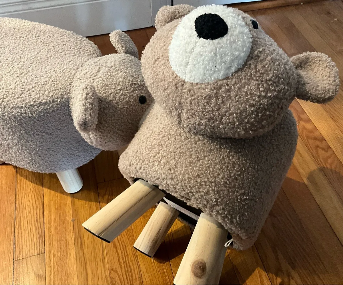 Pair of Sheep Character Stools - Image 3