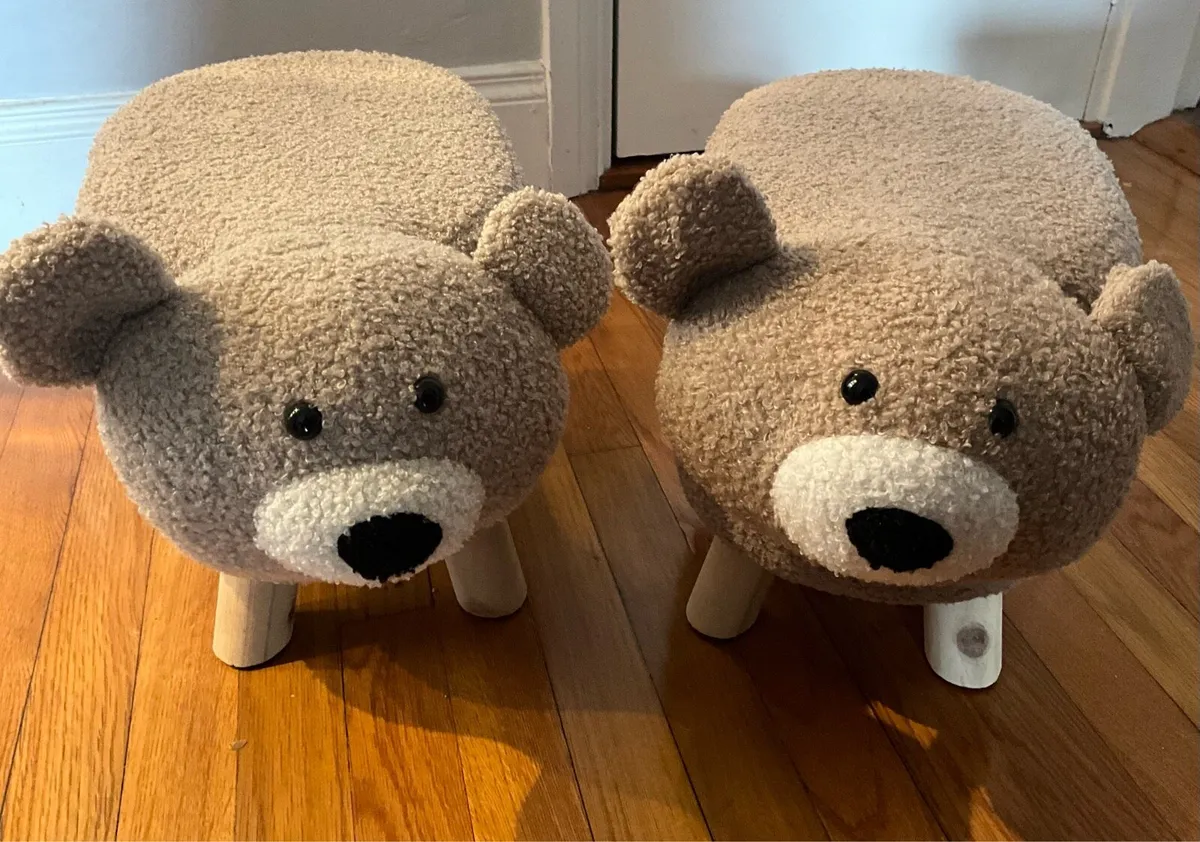 Pair of Sheep Character Stools - Image 4