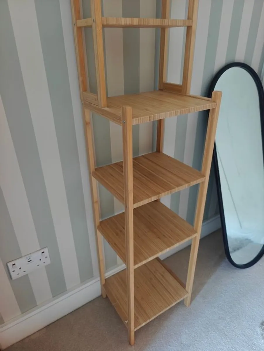 Ikea Bamboo Shelving Unit (Fully Assembled and half the price of new on Ikea website) - Image 2