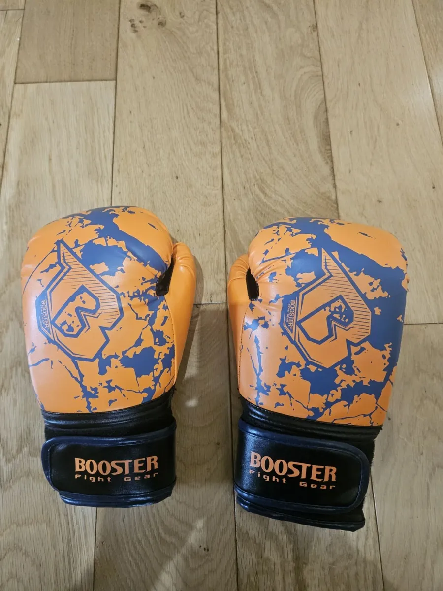 Booster Marble Orange Kids Boxing Gloves 6 oz - Image 1
