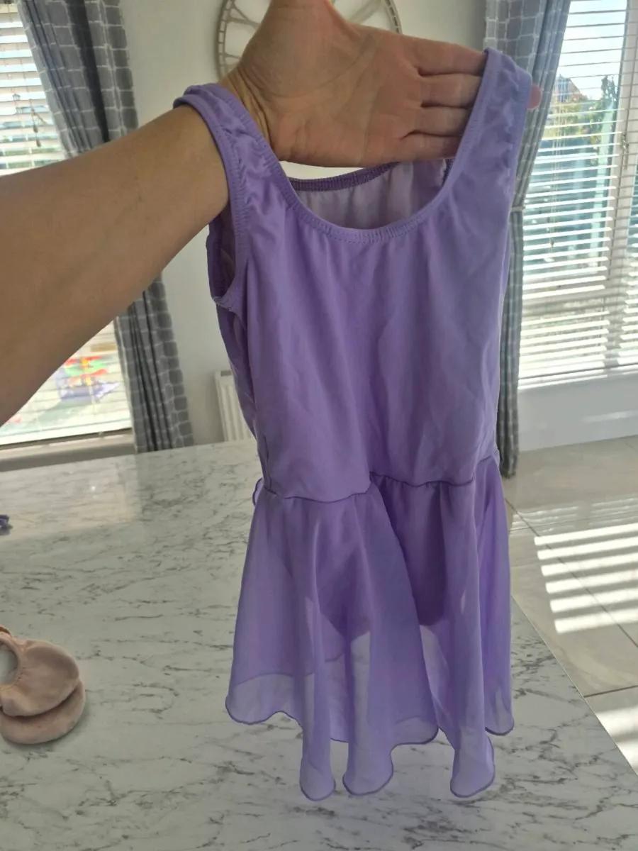 Ballet shoes, leotard, wrap around and tights - Image 4