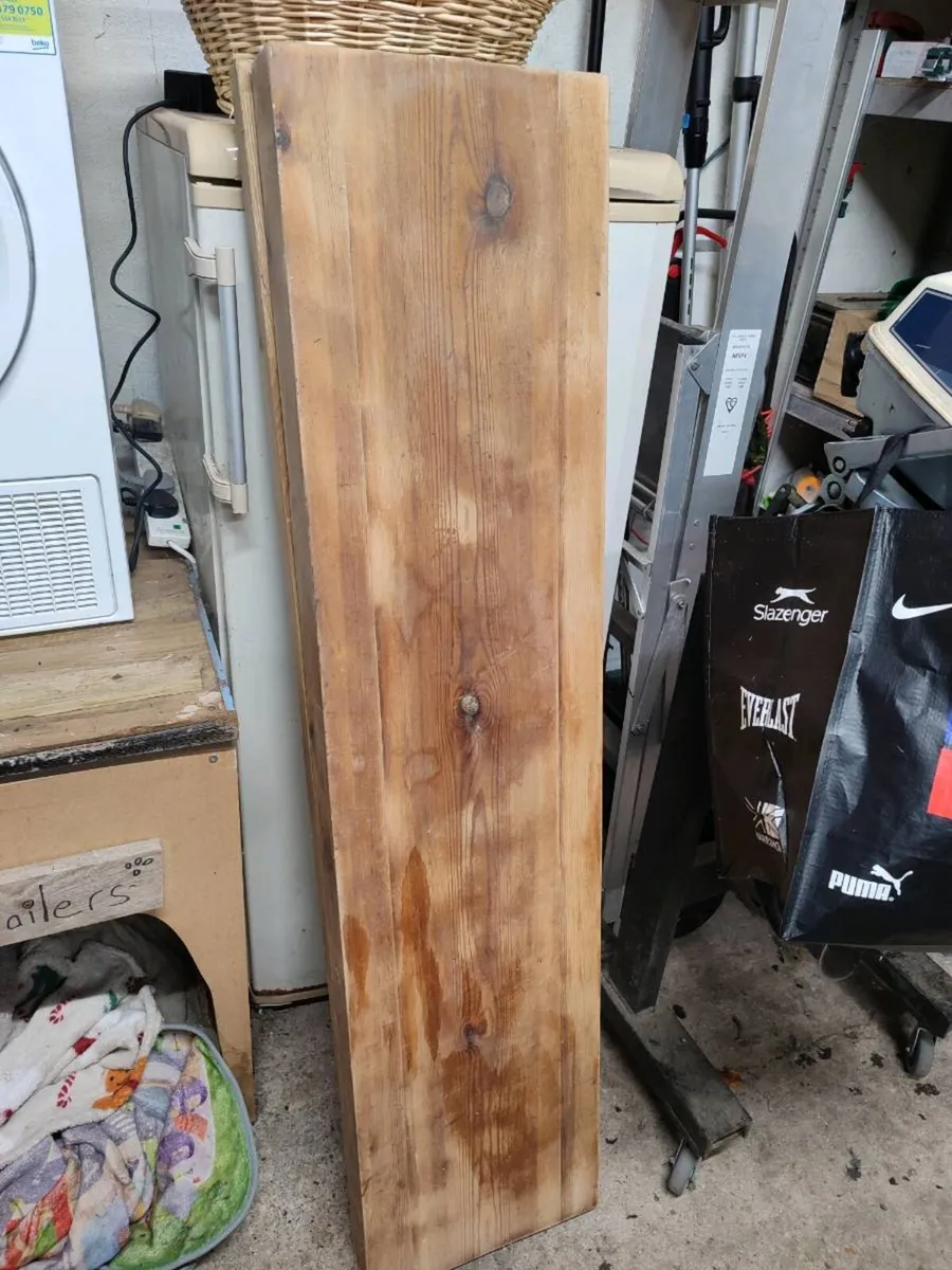 Solid Oak Fireplace Mantel Beam - Image 1