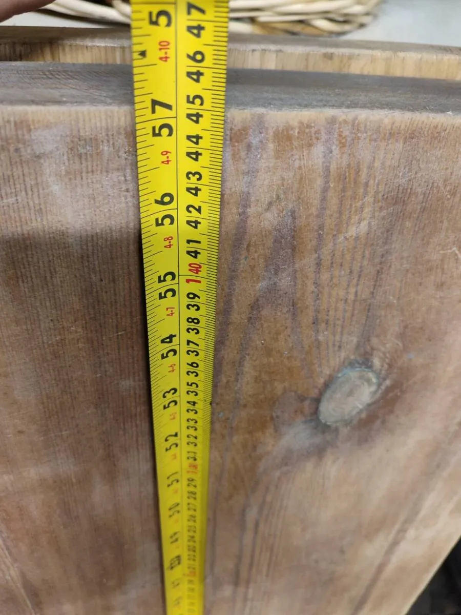 Solid Oak Fireplace Mantel Beam - Image 2