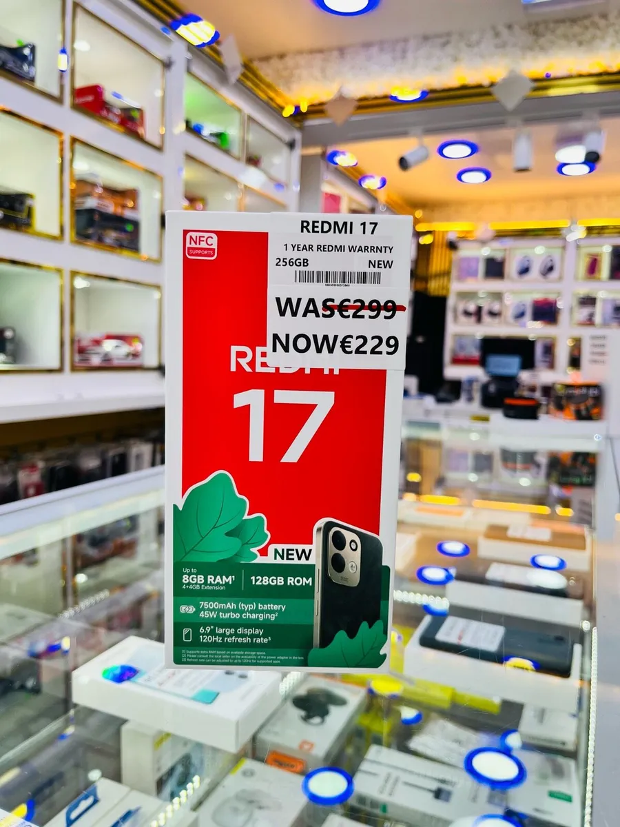 🔥Redmi 17 New 256GB 1 year warranty 😍 - Image 1