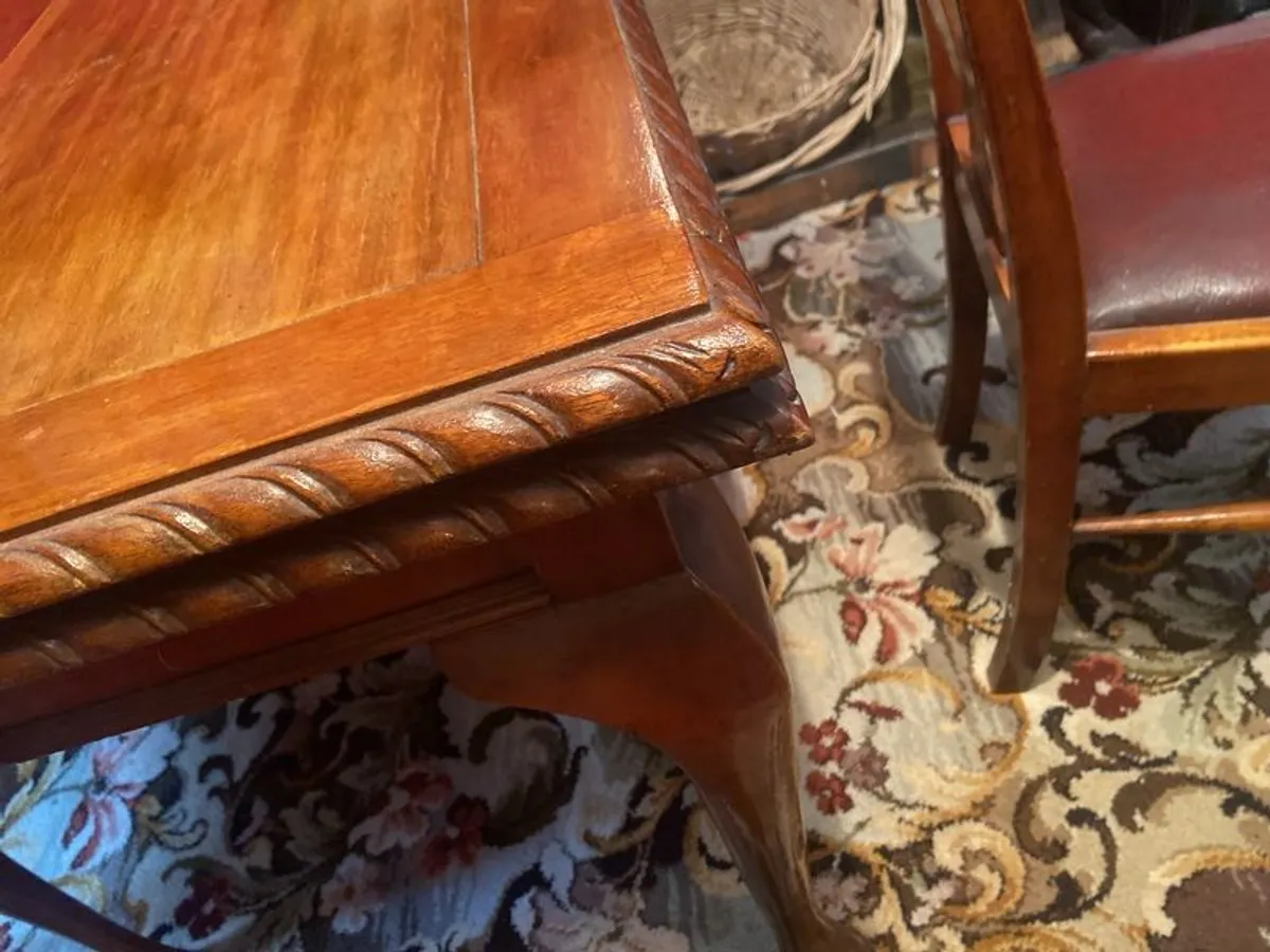 Vintage mahogany dining table - Image 3