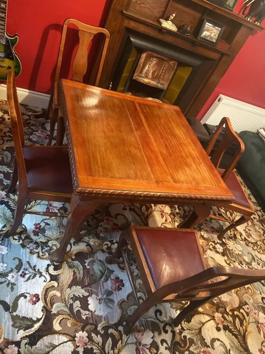 Vintage mahogany dining table - Image 4
