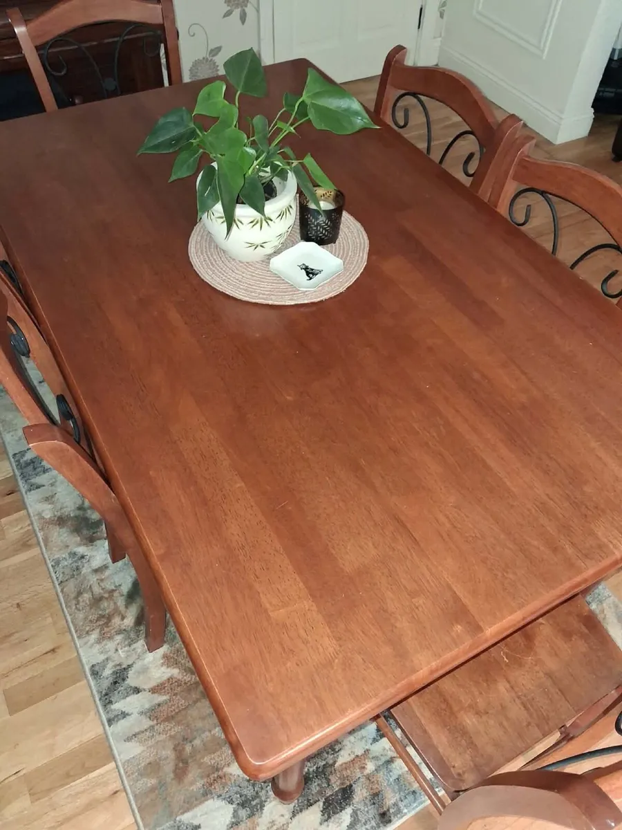 Dining table with 6 chairs - Image 4