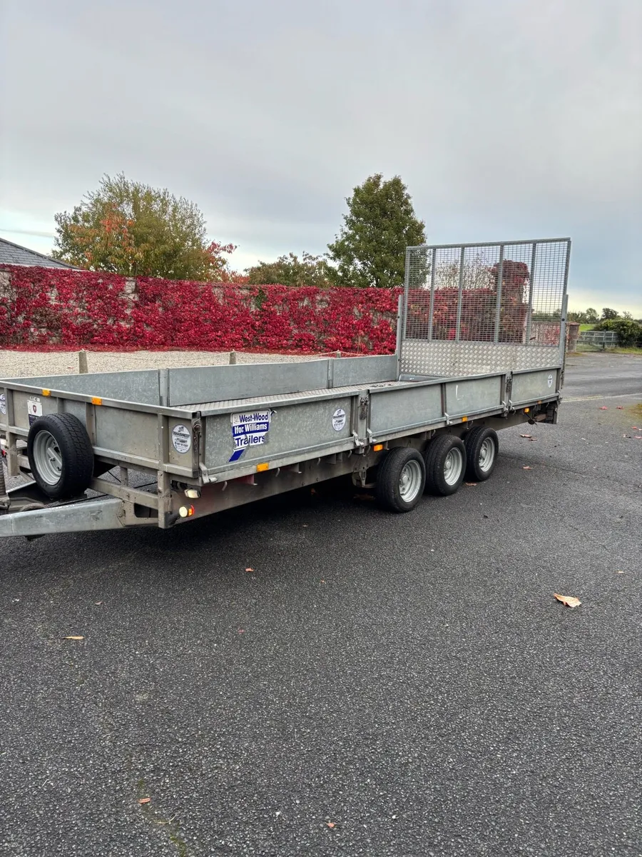 Ifor Williams 18x7 Tri Axle Dropside High Ramp - Image 2