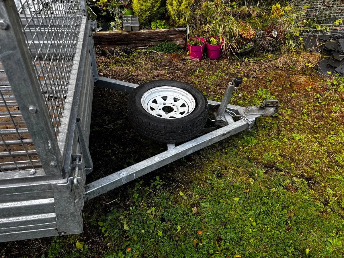 8x5 Single Axle Galvanised Car Trailer - Image 4