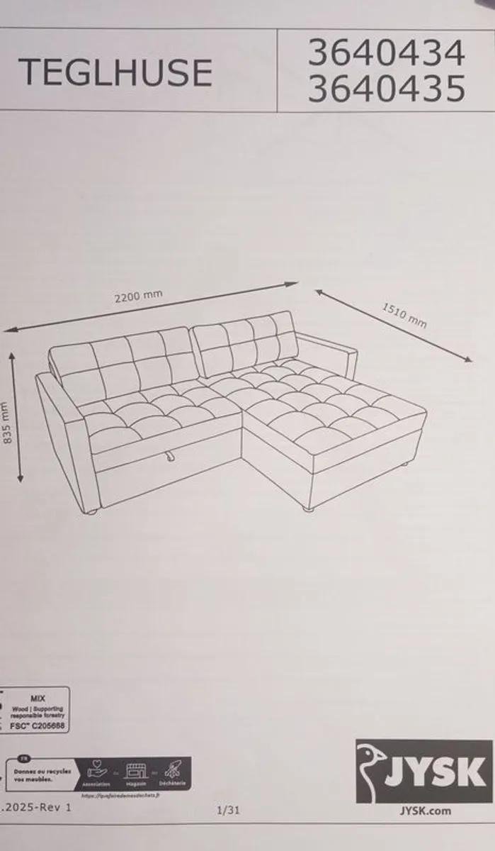 Sofa bed - Image 4